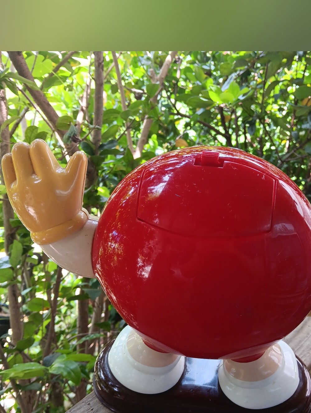Vintage 1991 Smiling and Waving Red M&M Dispenser - Picture 2 of 5